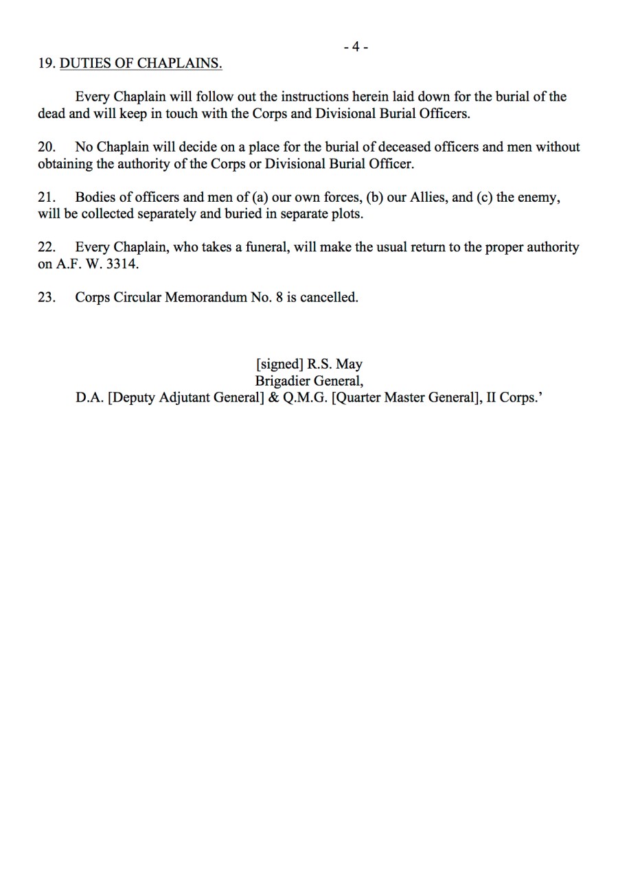 II CORPS CIRCULAR MEMORANDUM NO. 21 (4)