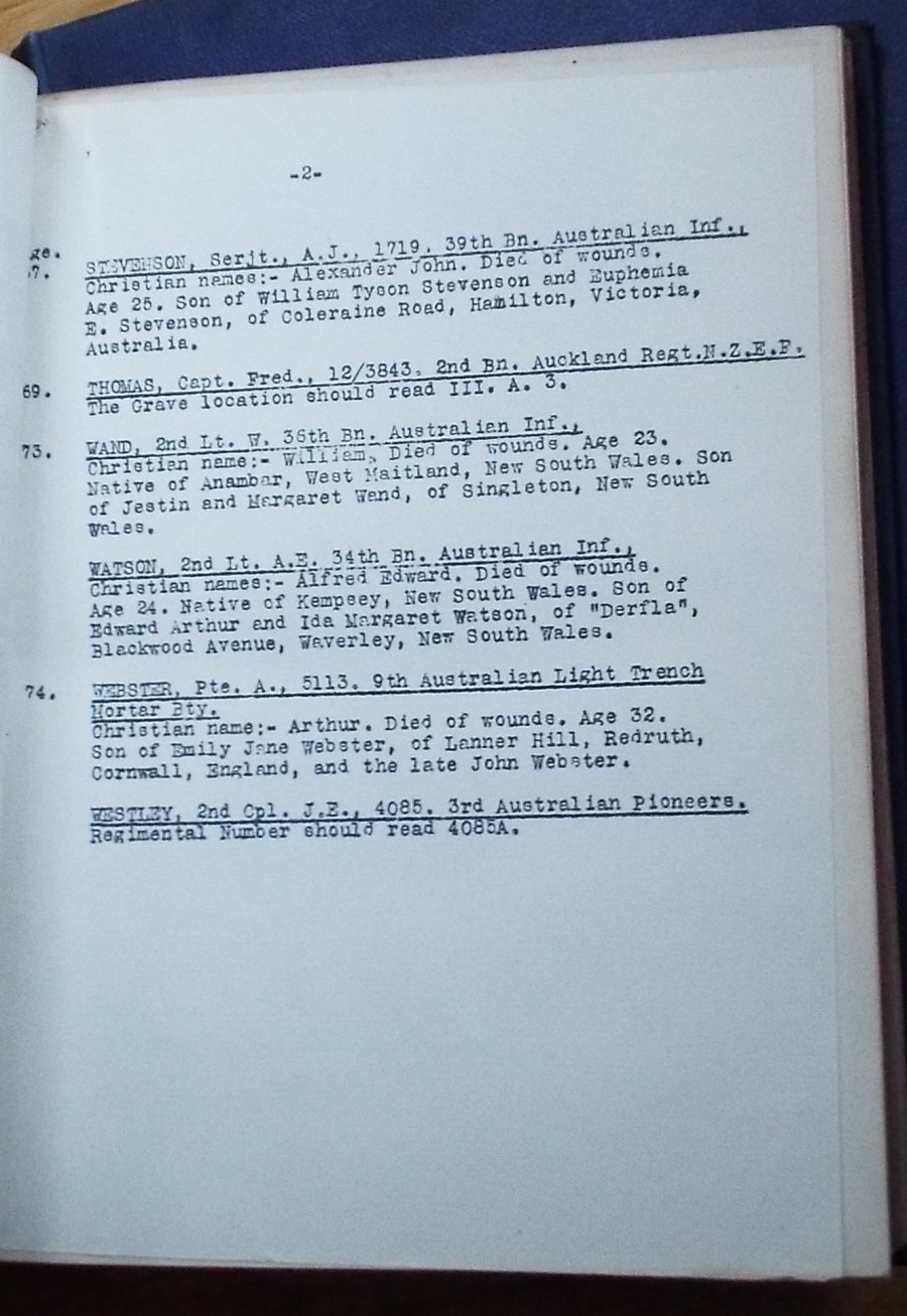 Register Amendment Slip Page Two