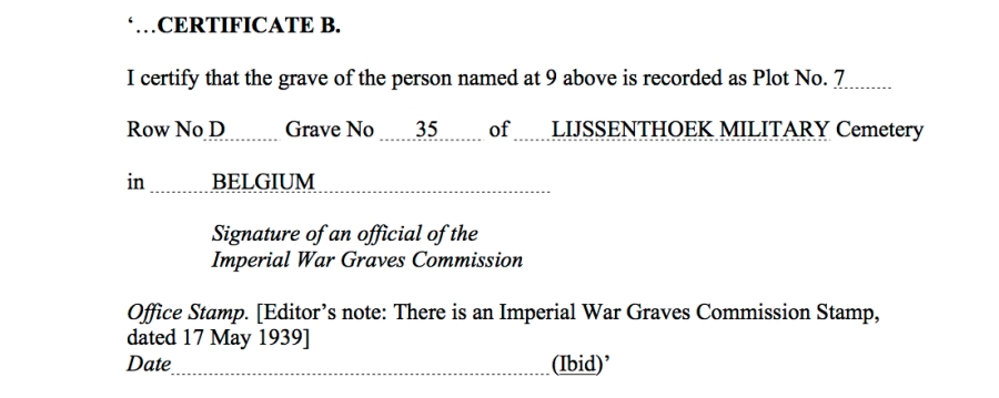 War Graves Passes – Laissez Passer copy