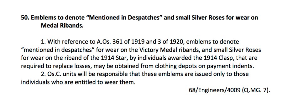 Army Council Instruction 50 of 1921