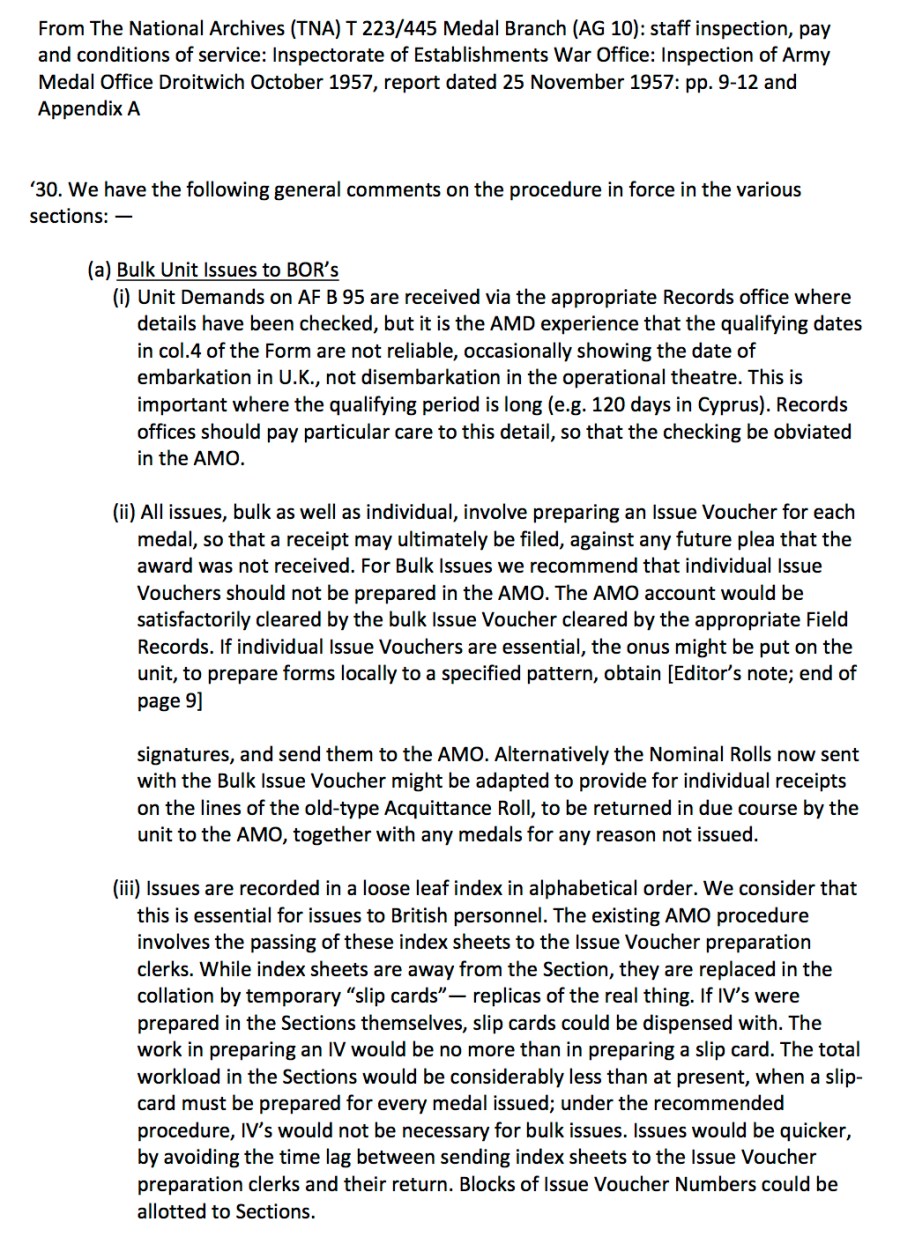 Army Medal Office Droitwich Divisions 11