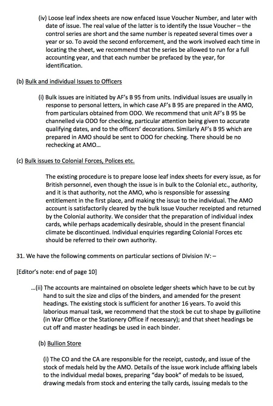 Army Medal Office Droitwich Divisions 12