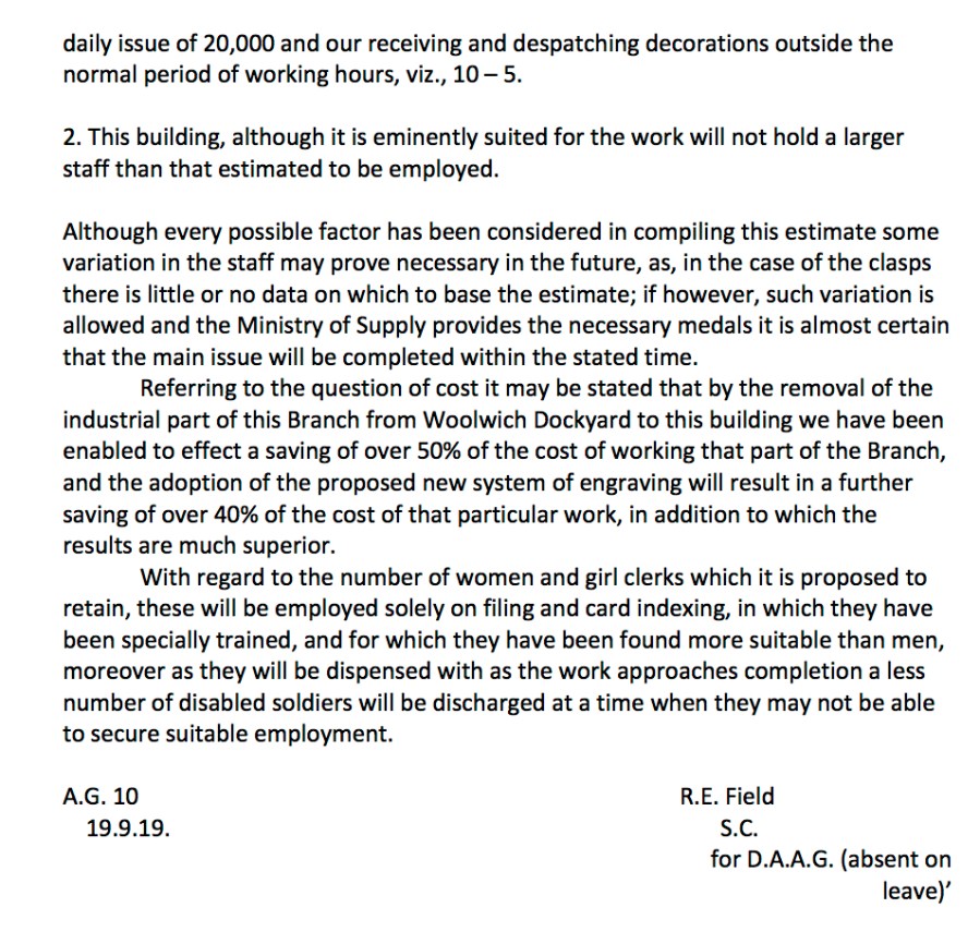 Estimated Cost of War Medals & Clasps2.5