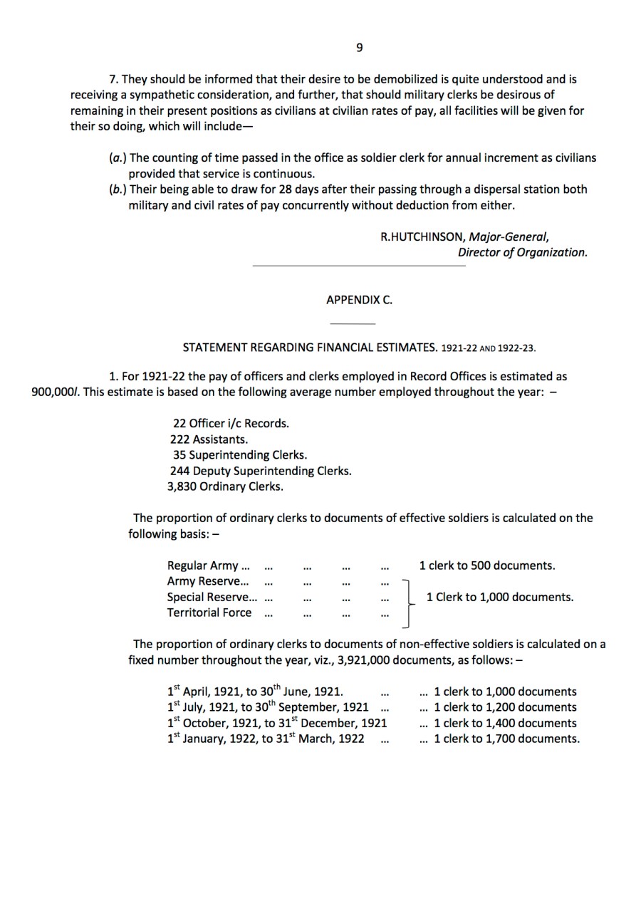 Interim Report on Record Offices14