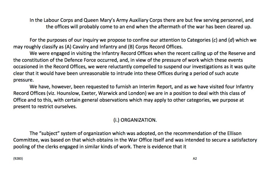 Interim Report on Record Offices4