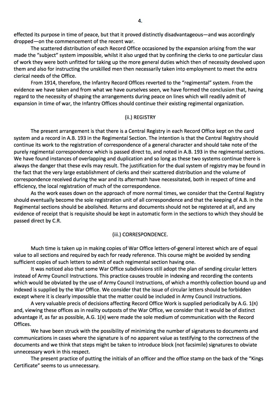 Interim Report on Record Offices5