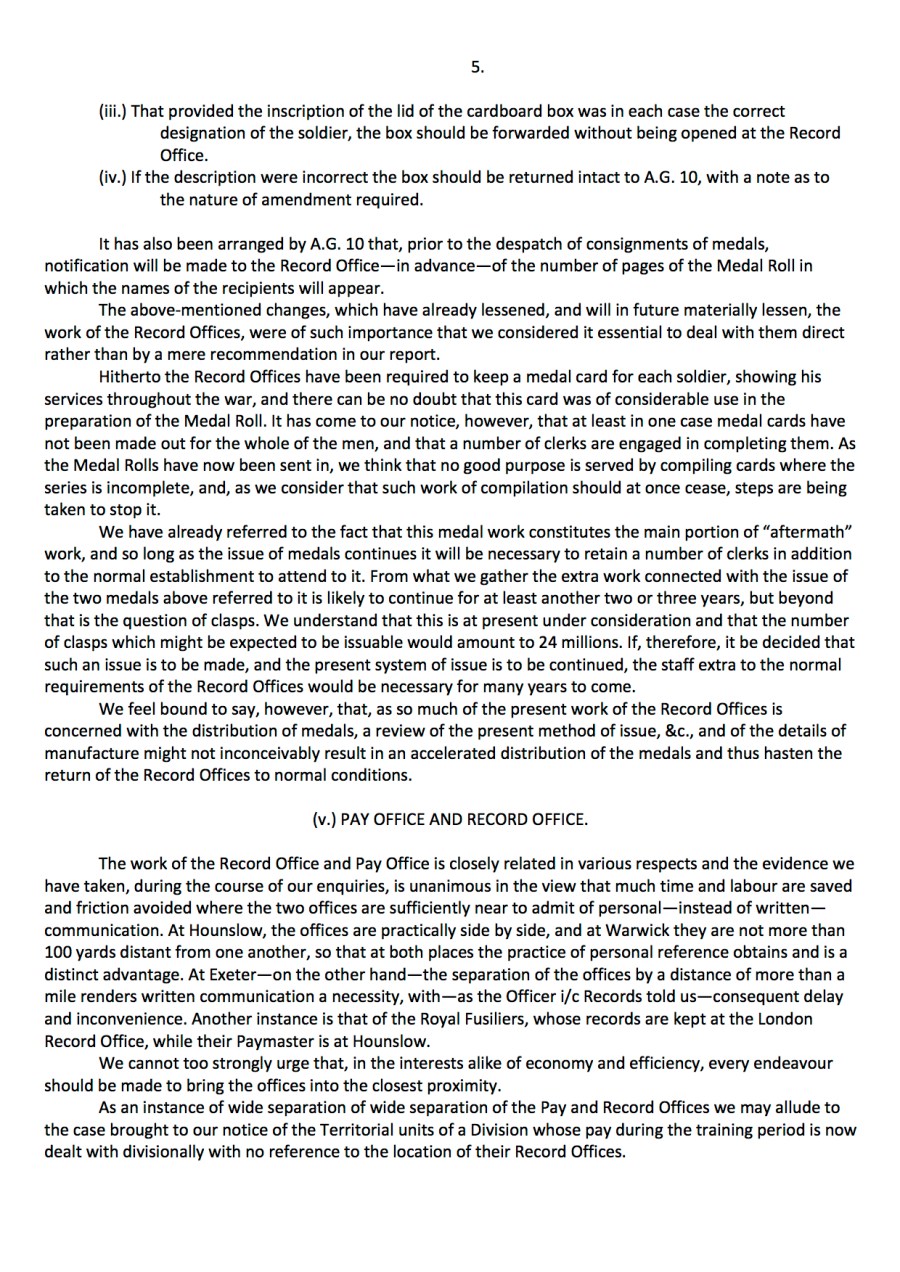 Interim Report on Record Offices7