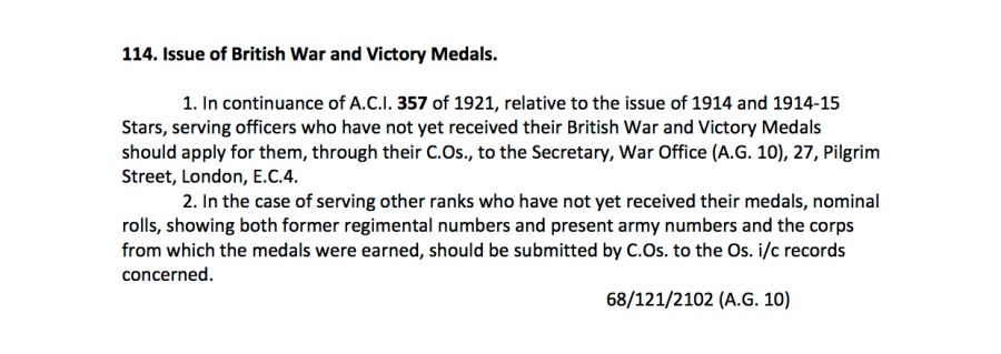 Medals ACIs and AOs 13