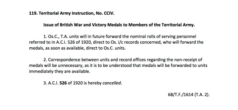 Medals ACIs and AOs 14