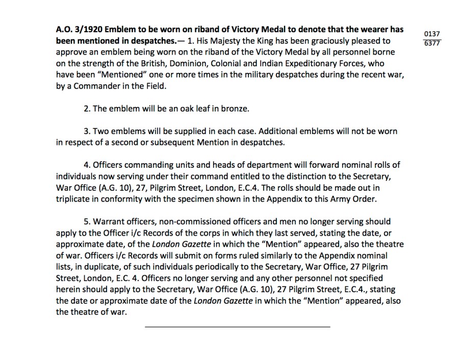 Medals ACIs and AOs 28