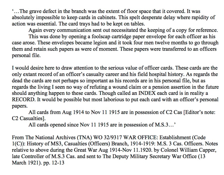 MS3 Casualties page one amendment