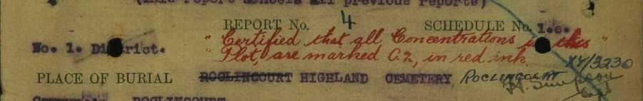 Highland Cemetery Roclincourt